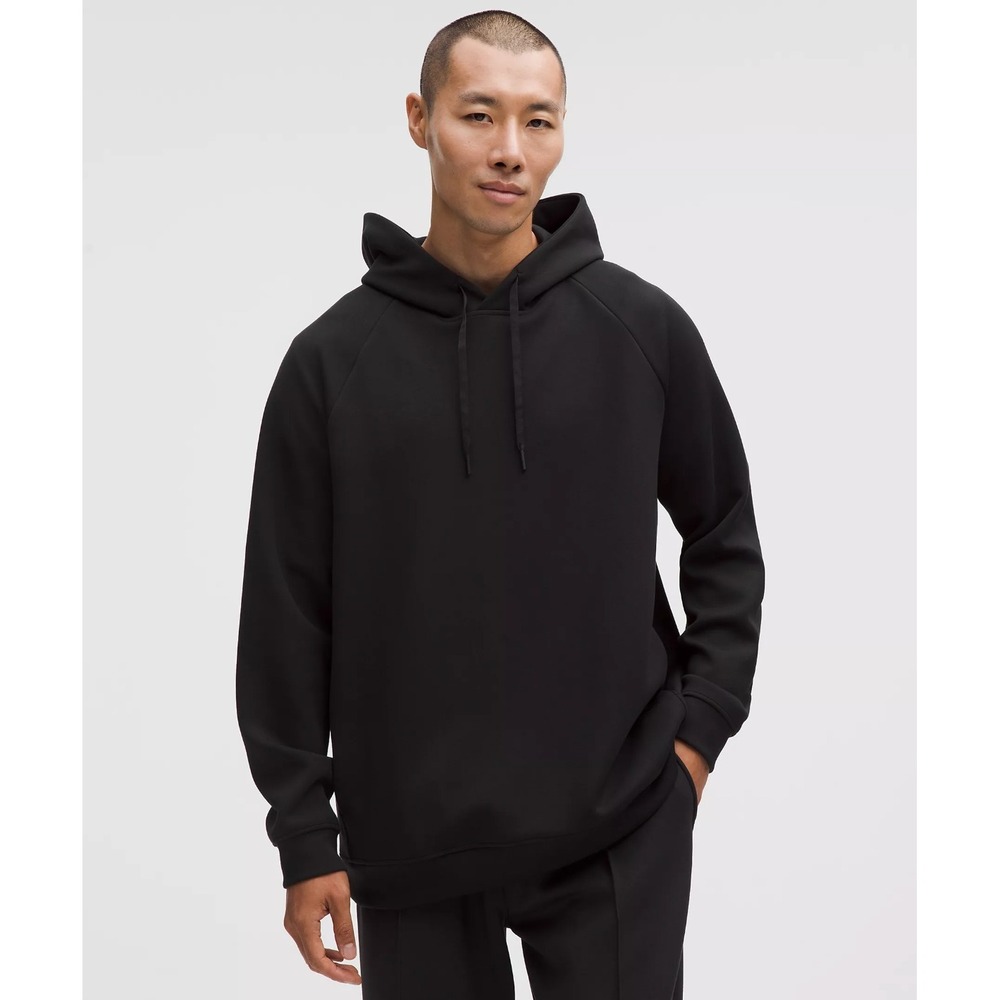 Lululemon Smooth Spacer Classic Fit Pullover Hoodie Black Mens Large